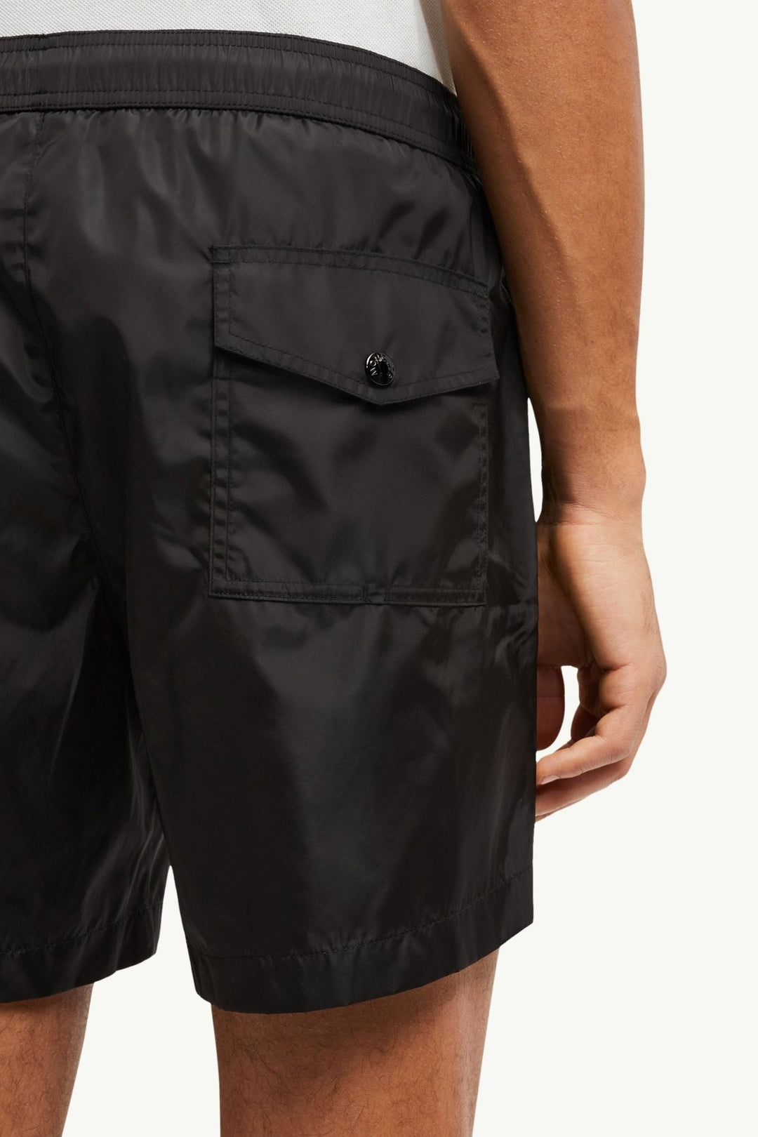 MONCLER - Short de Bain à Logo Noir - Lothaire