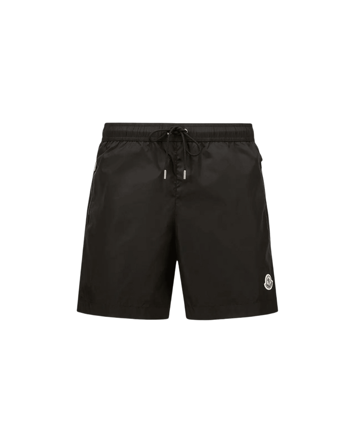 MONCLER - Short de Bain à Logo Noir - Lothaire