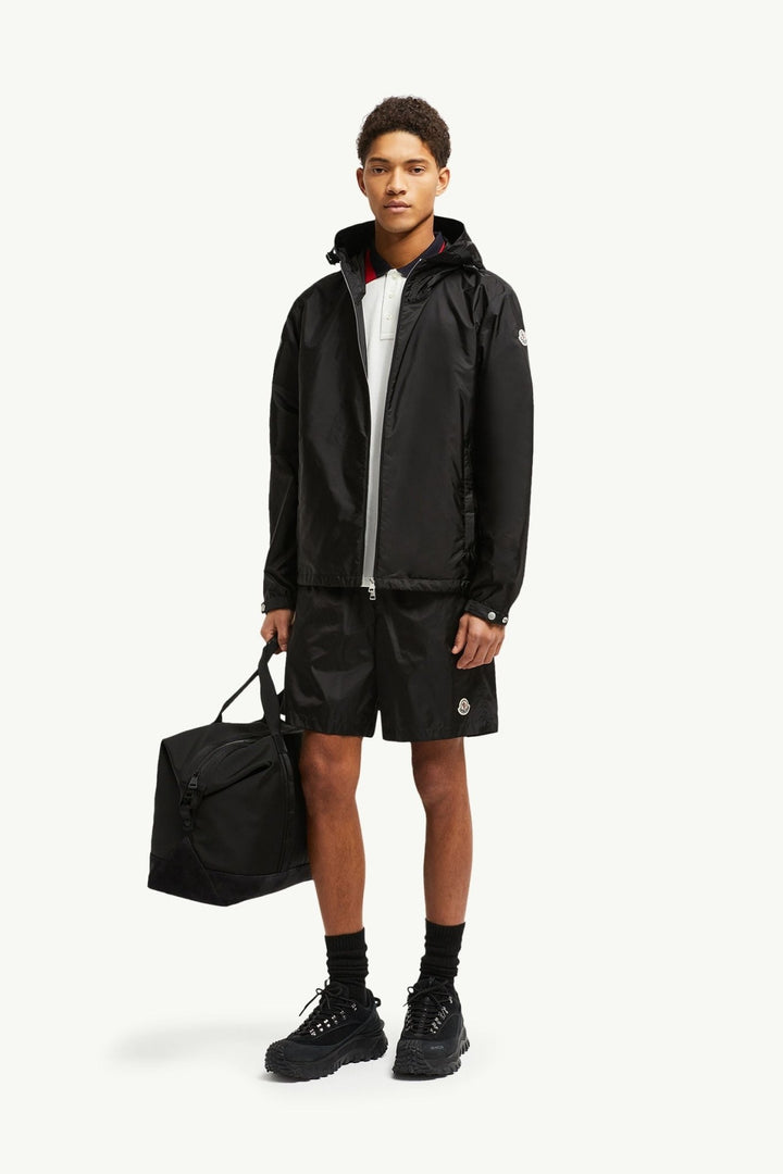 MONCLER - Short de Bain à Logo Noir - Lothaire