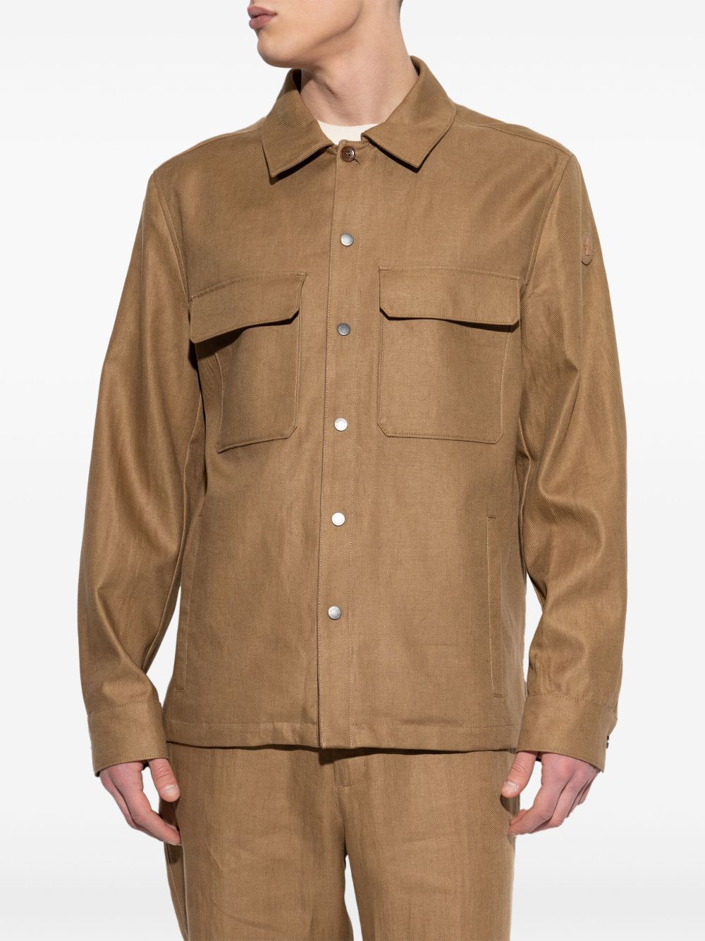 MONCLER - Surchemise Callaqui en lin beige - Lothaire