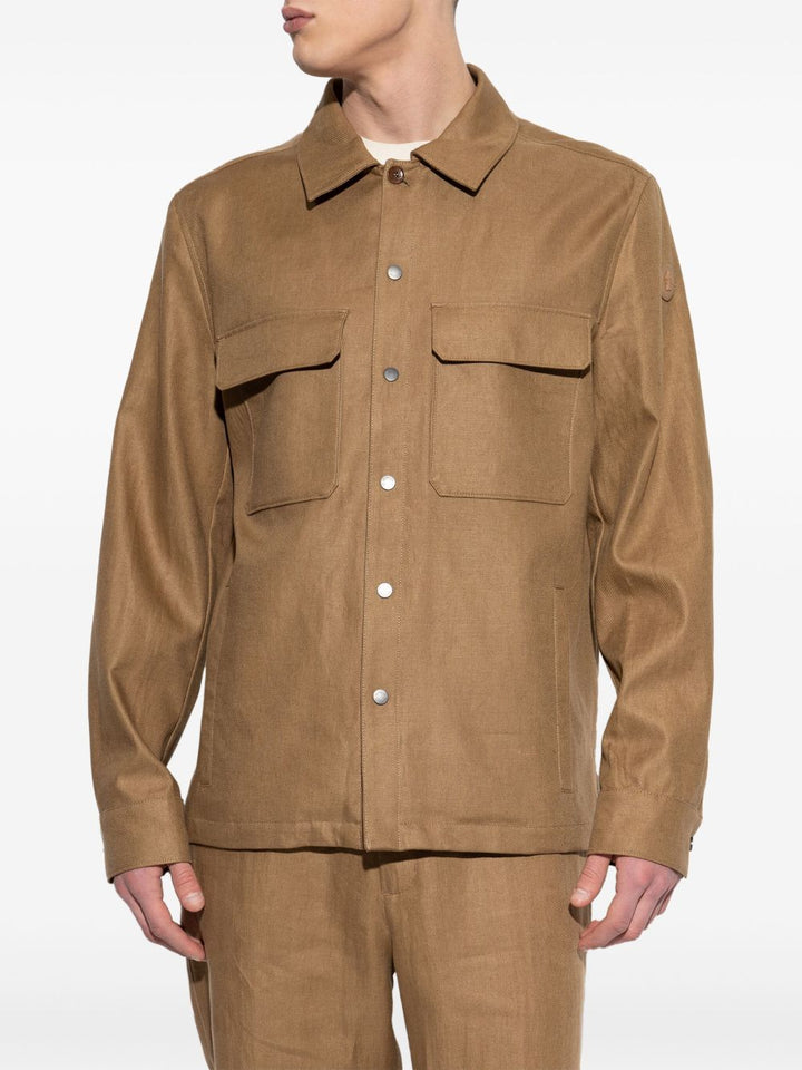MONCLER - Surchemise Callaqui en lin beige - Lothaire