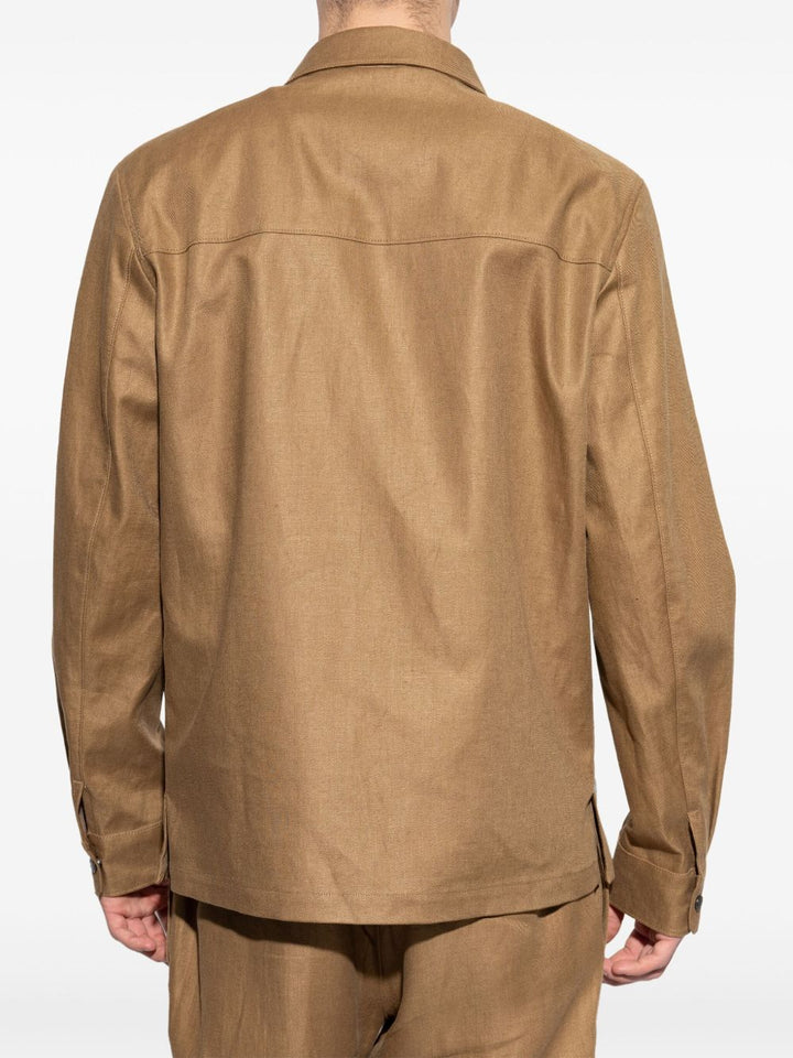 MONCLER - Surchemise Callaqui en lin beige - Lothaire