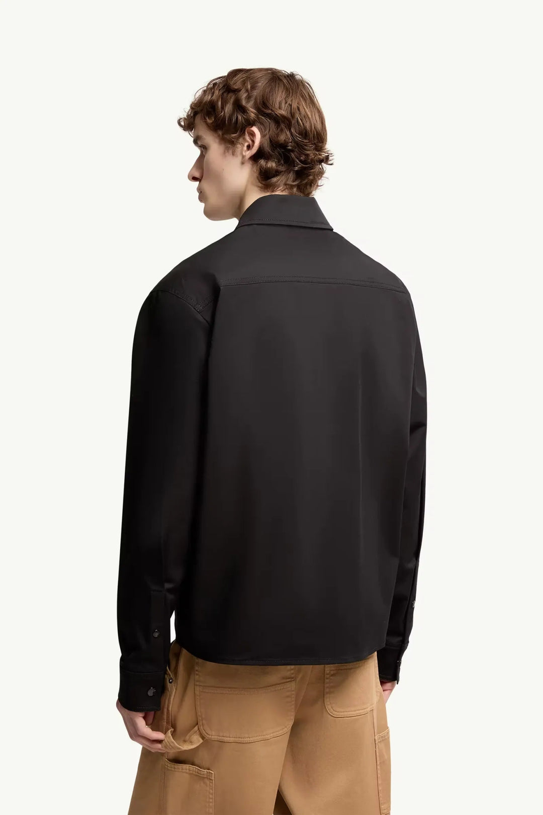 MONCLER - Surchemise en gabardine de coton mélangé Noir - Lothaire