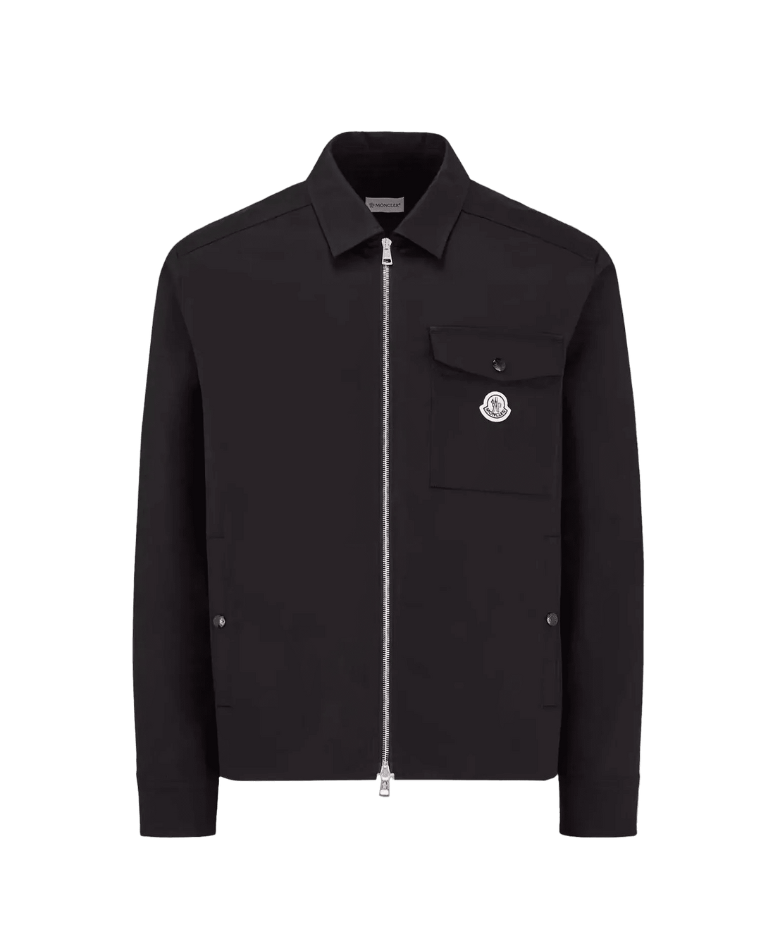MONCLER - Surchemise en gabardine de coton mélangé Noir - Lothaire