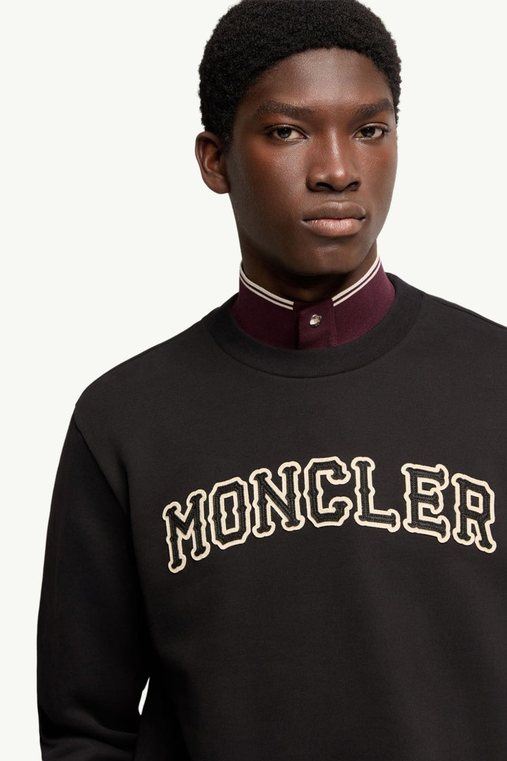 MONCLER – Sweat en coton avec logo Noir - Lothaire