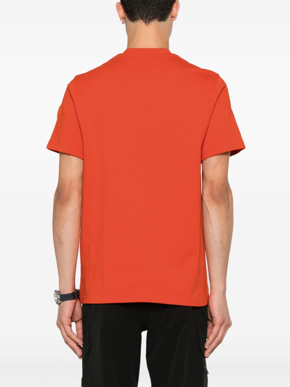 Moncler t - shirt à logo imprimé orange - Lothaire