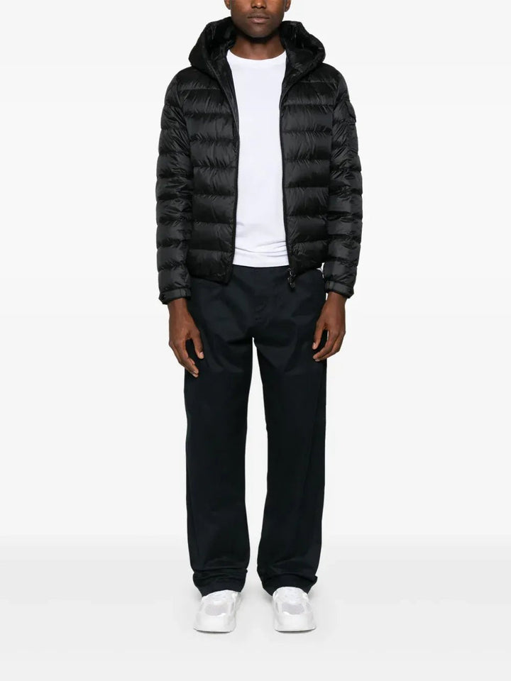 MONCLER - T-shirt col rond à logo appliqué blanc - Lothaire