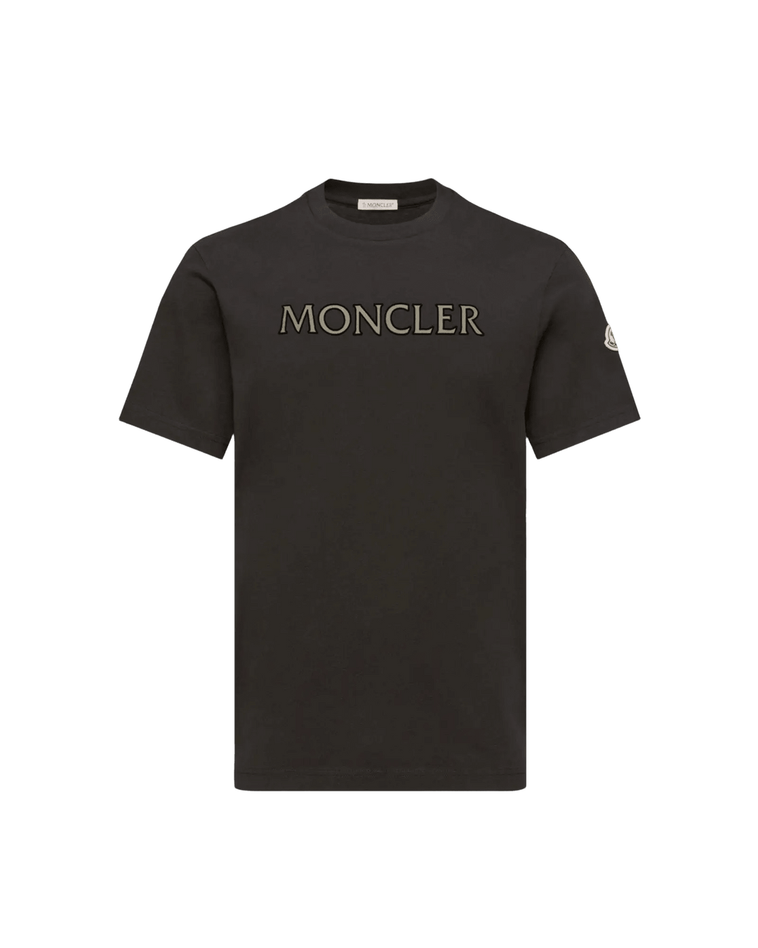 MONCLER - T-shirt en Coton à Imprimé Logo Noir - Lothaire