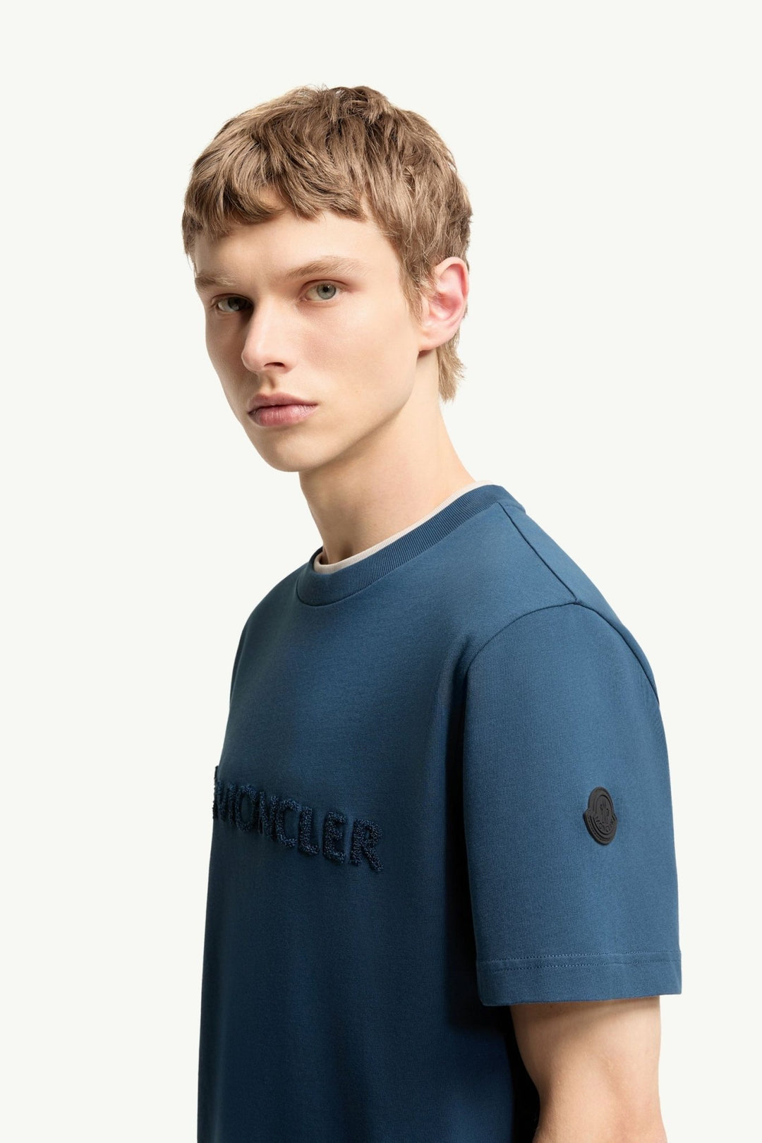 MONCLER – T-shirt en coton à logo Bleu encre - Lothaire