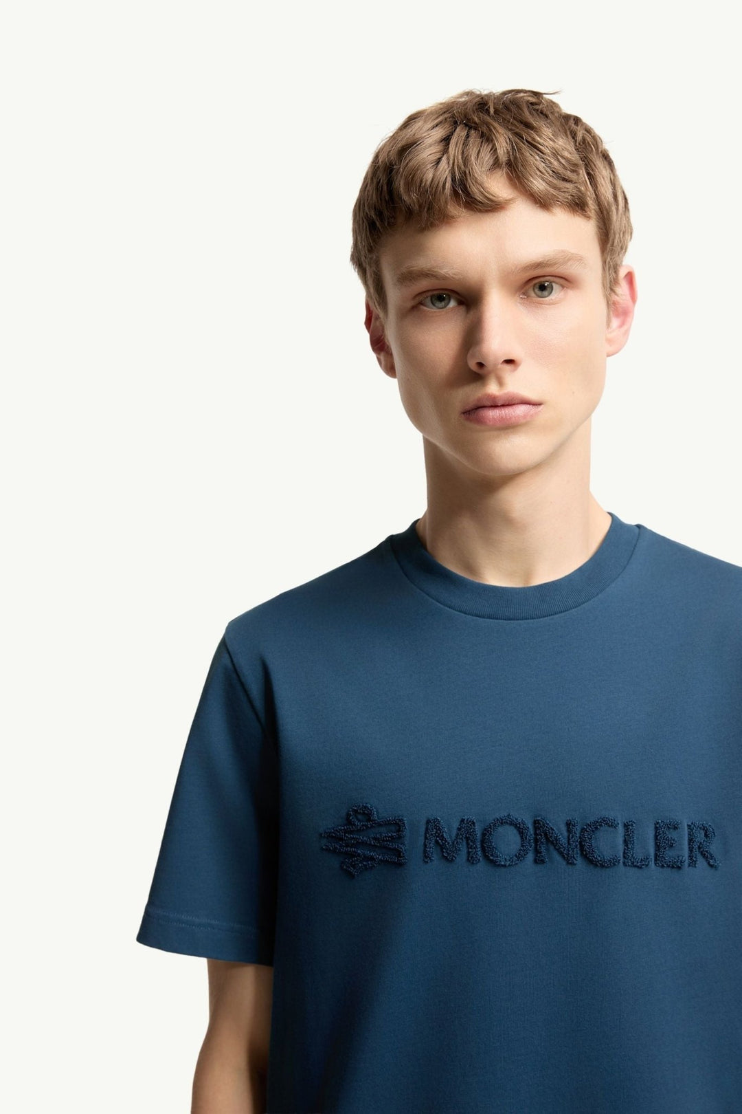 MONCLER – T-shirt en coton à logo Bleu encre - Lothaire