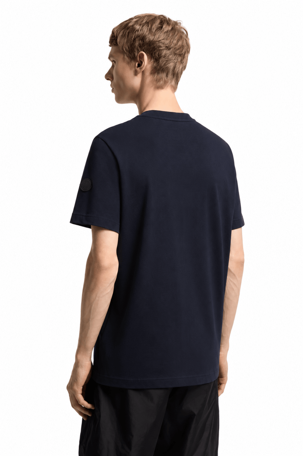 MONCLER – T-shirt en coton à logo Bleu marine - Lothaire