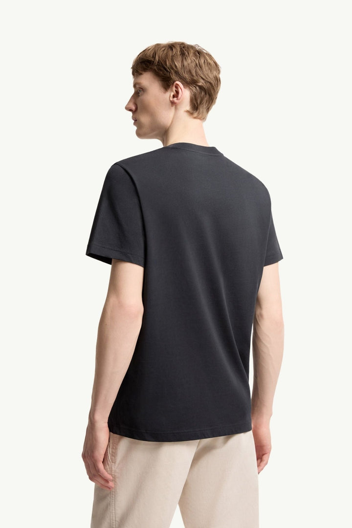 MONCLER – T-shirt en coton à logo Bleu marine - Lothaire