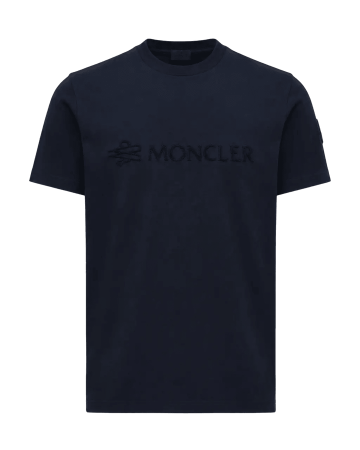MONCLER – T-shirt en coton à logo Bleu marine - Lothaire
