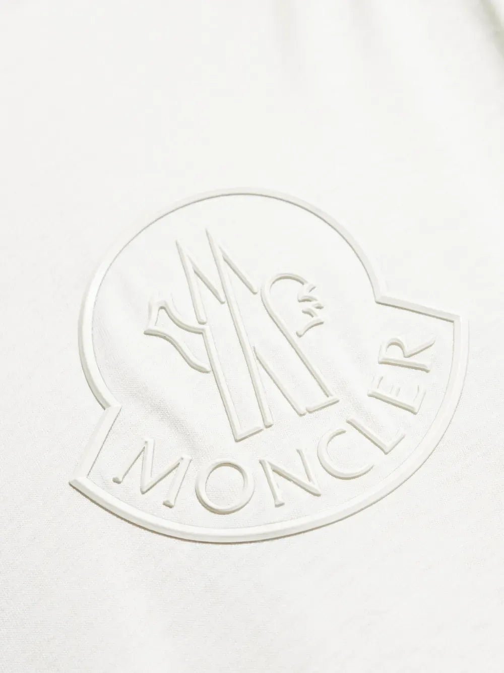 MONCLER - t-shirt en coton à logo embossé blanc - Lothaire