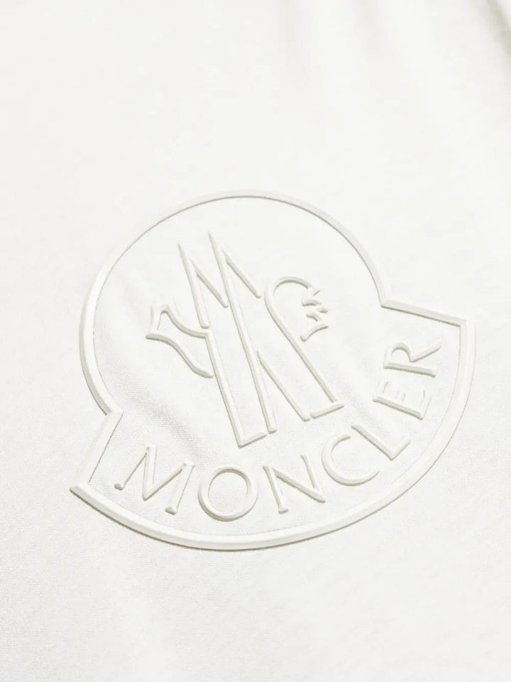MONCLER - t-shirt en coton à logo embossé blanc - Lothaire