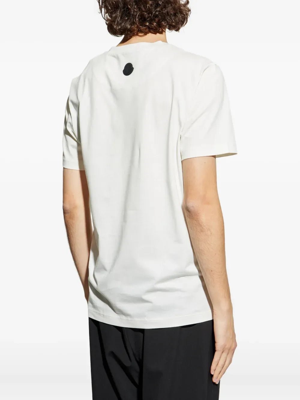 MONCLER - t-shirt en coton à logo embossé blanc - Lothaire