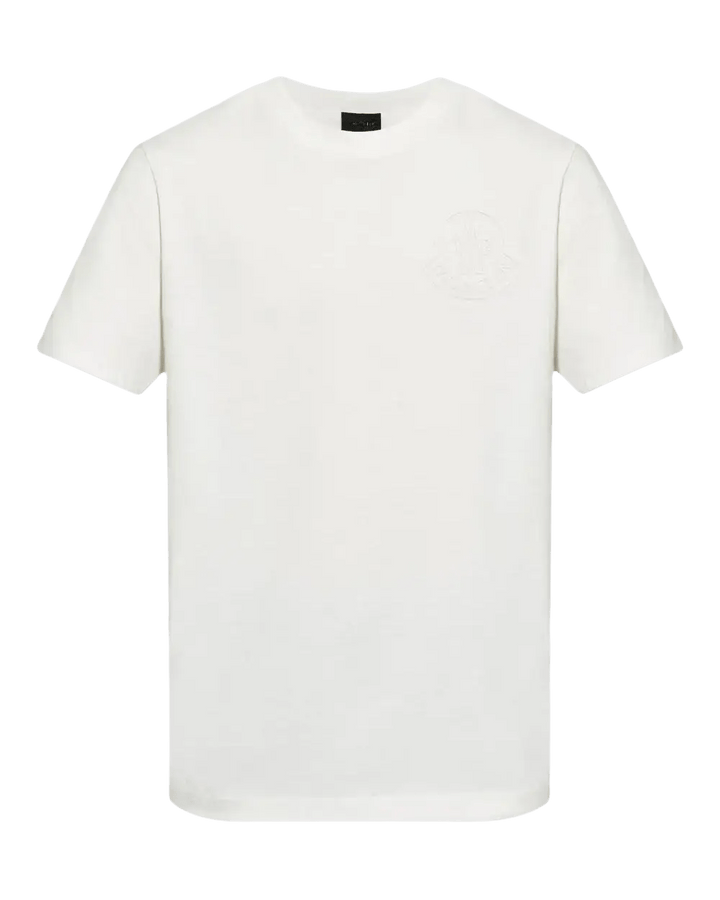 MONCLER - t-shirt en coton à logo embossé blanc - Lothaire