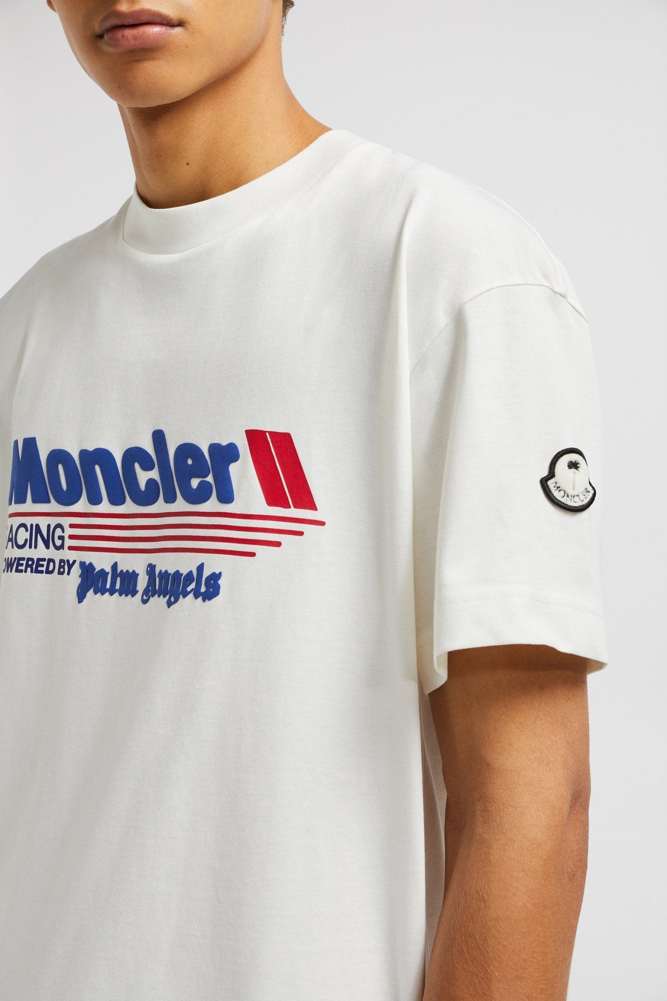 NOUVEAUTES 2025 MONCLER - T-SHIRT EN COTON À LOGO MONCLER X PALM