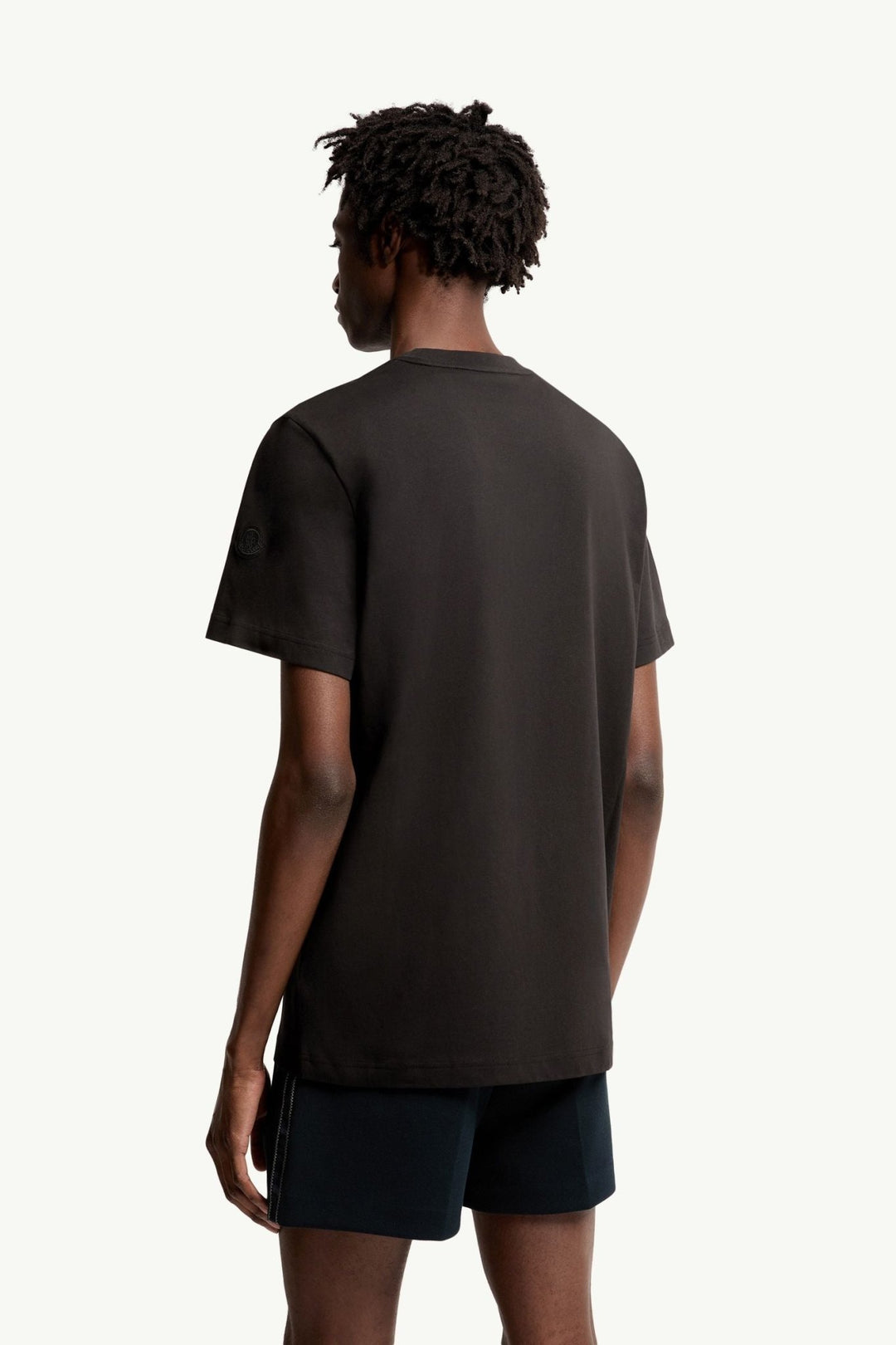 MONCLER - T-shirt en Coton à Logo Noir - Lothaire
