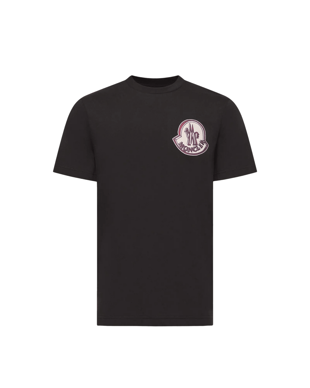 MONCLER - T-shirt en Coton à Logo Noir - Lothaire