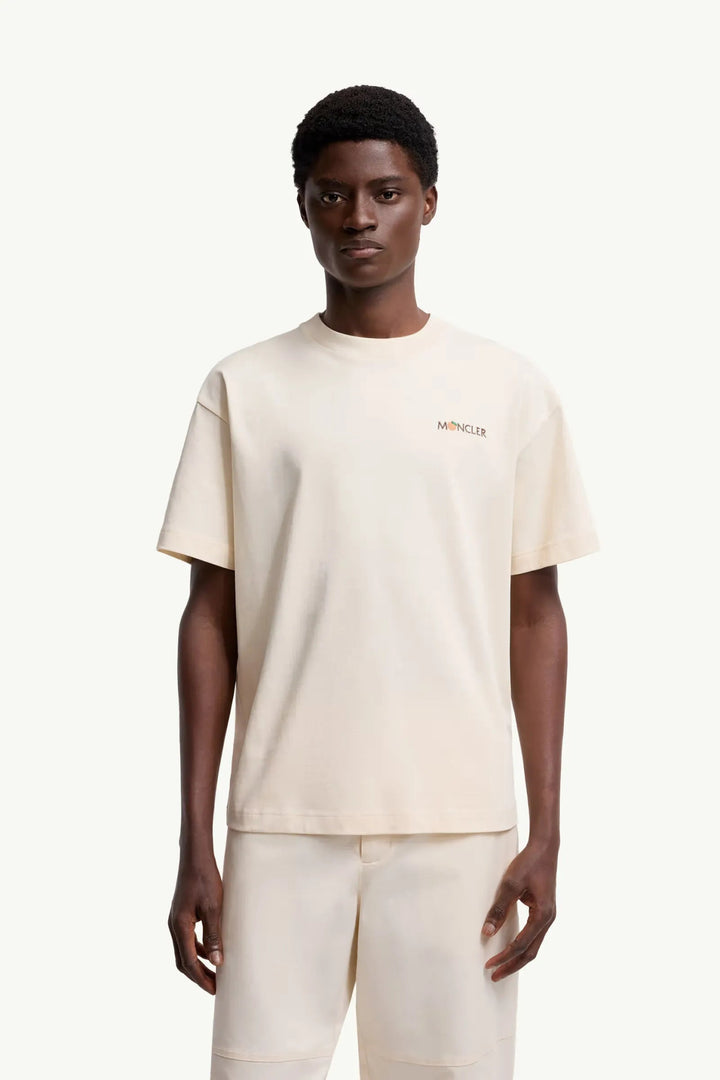 MONCLER - T-shirt en coton Moncler x Gilga Farm by Donald Glover blanc - Lothaire