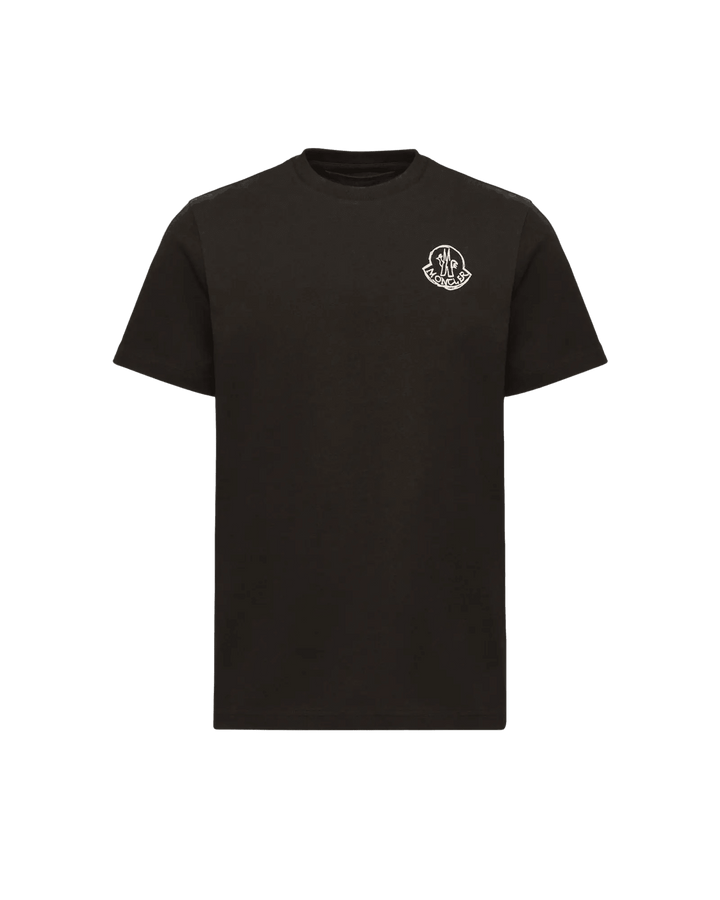 MONCLER – T-shirt en jersey de coton à empiècement logo Noir - Lothaire