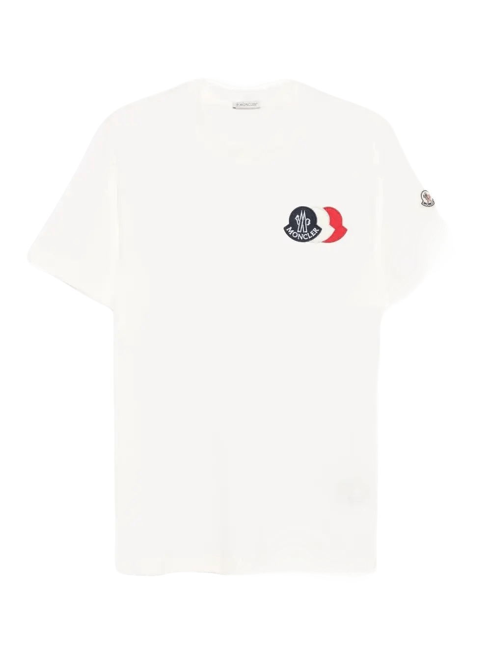 MONCLER - T-shirts à patch logo blanc - Lothaire