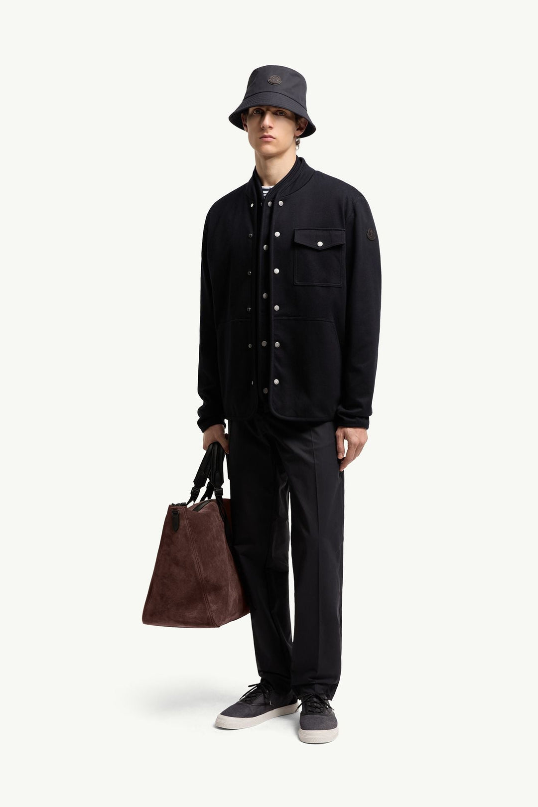 MONCLER - Technical Cotton Blend Pants Marine - Lothaire