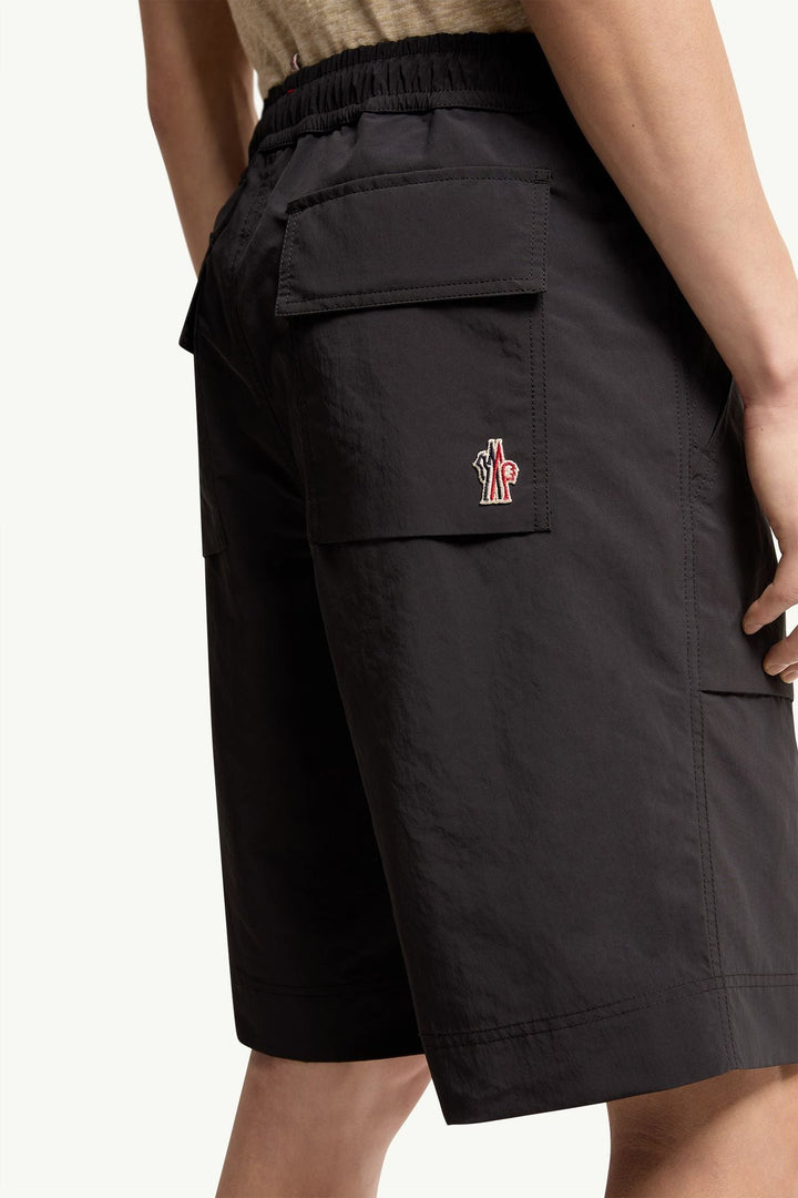 MONCLER - Technical Froissé Shorts Noir - Lothaire