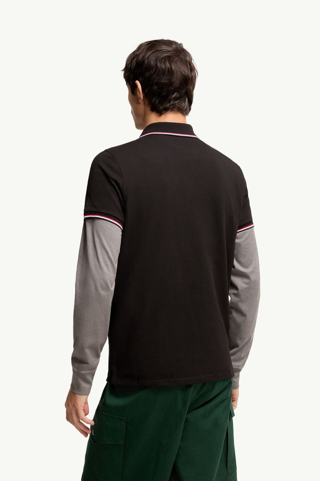 MONCLER - Tricolor - Trimmed Cotton Piquet Polo Shirt Noir - Lothaire