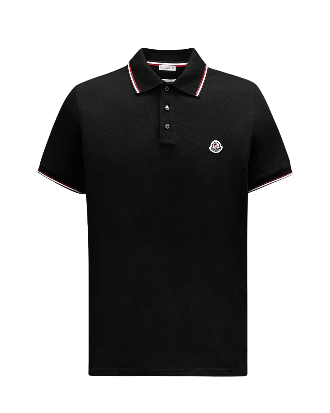 MONCLER - Tricolor - Trimmed Cotton Piquet Polo Shirt Noir - Lothaire