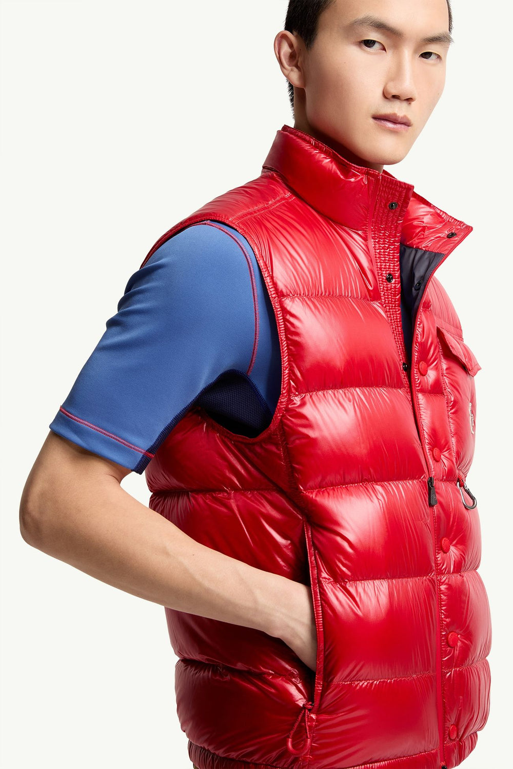 MONCLER - Uychi Packable Down Vest Rouge - Lothaire