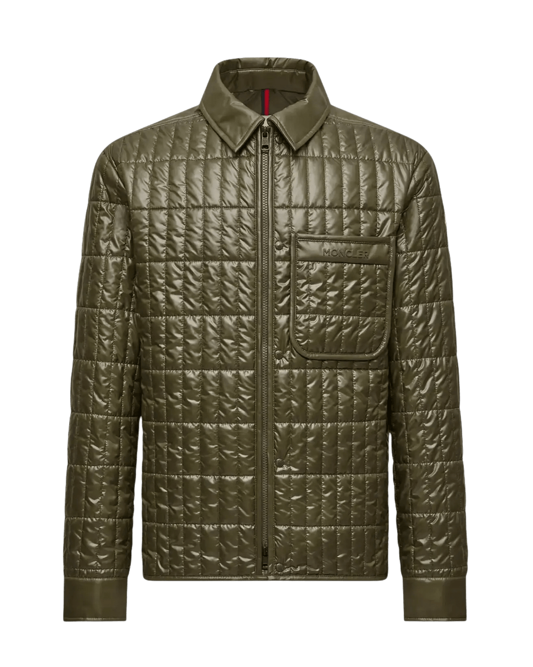 MONCLER - Veste - chemise à matelassage vertical Madiere vert - Lothaire