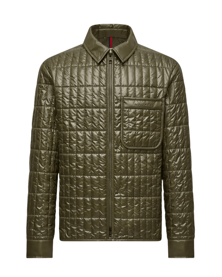 MONCLER - Veste - chemise à matelassage vertical Madiere vert - Lothaire