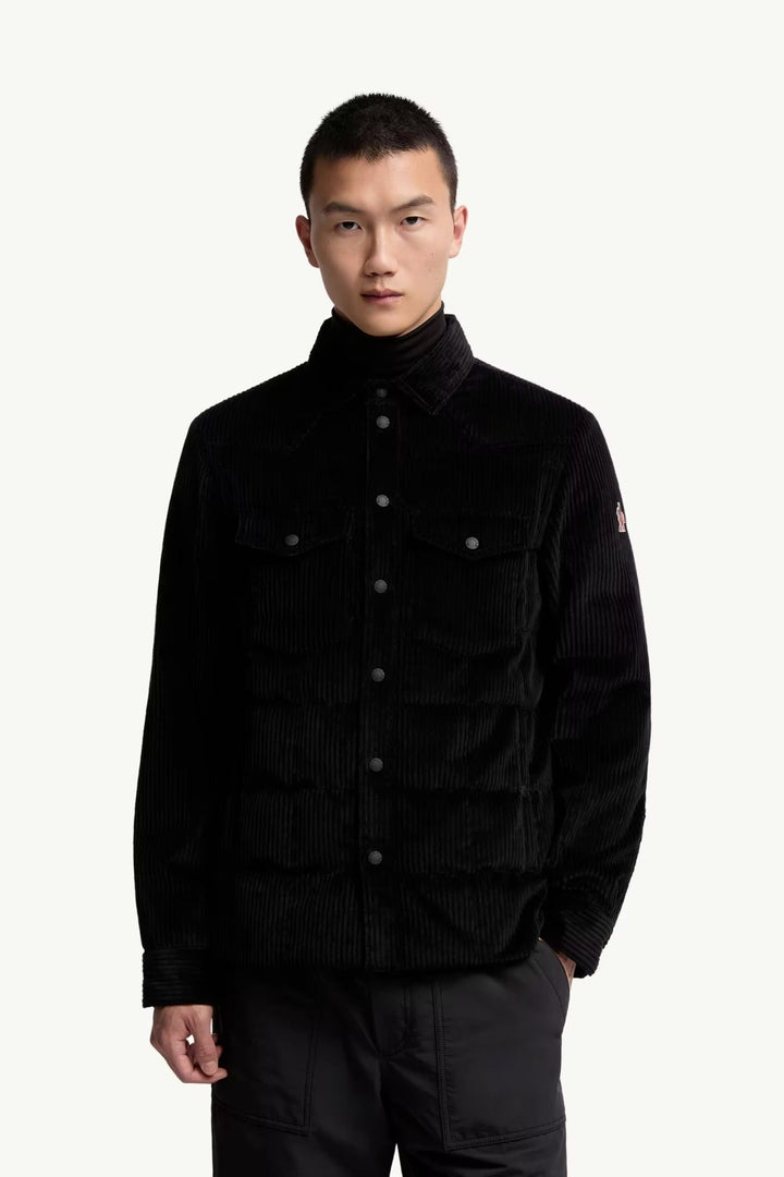 MONCLER - Veste Chemise en Velours Côtelé Noir - Lothaire