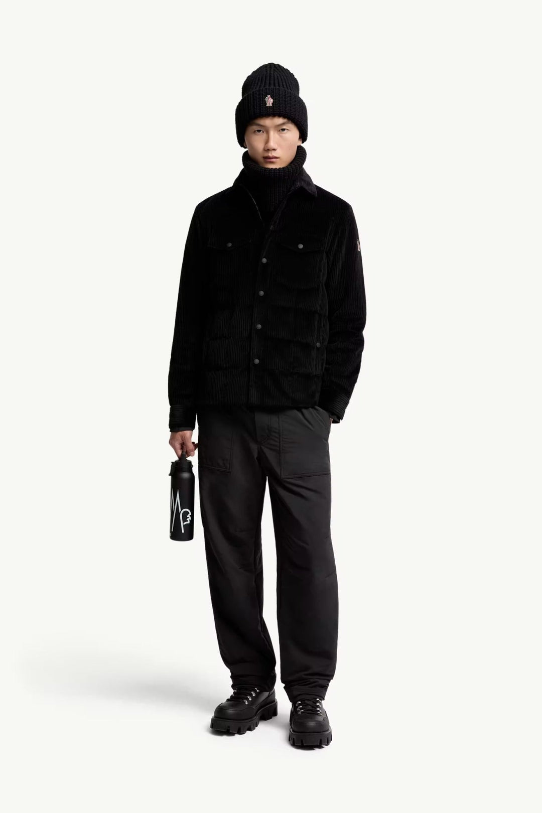 MONCLER - Veste Chemise en Velours Côtelé Noir - Lothaire