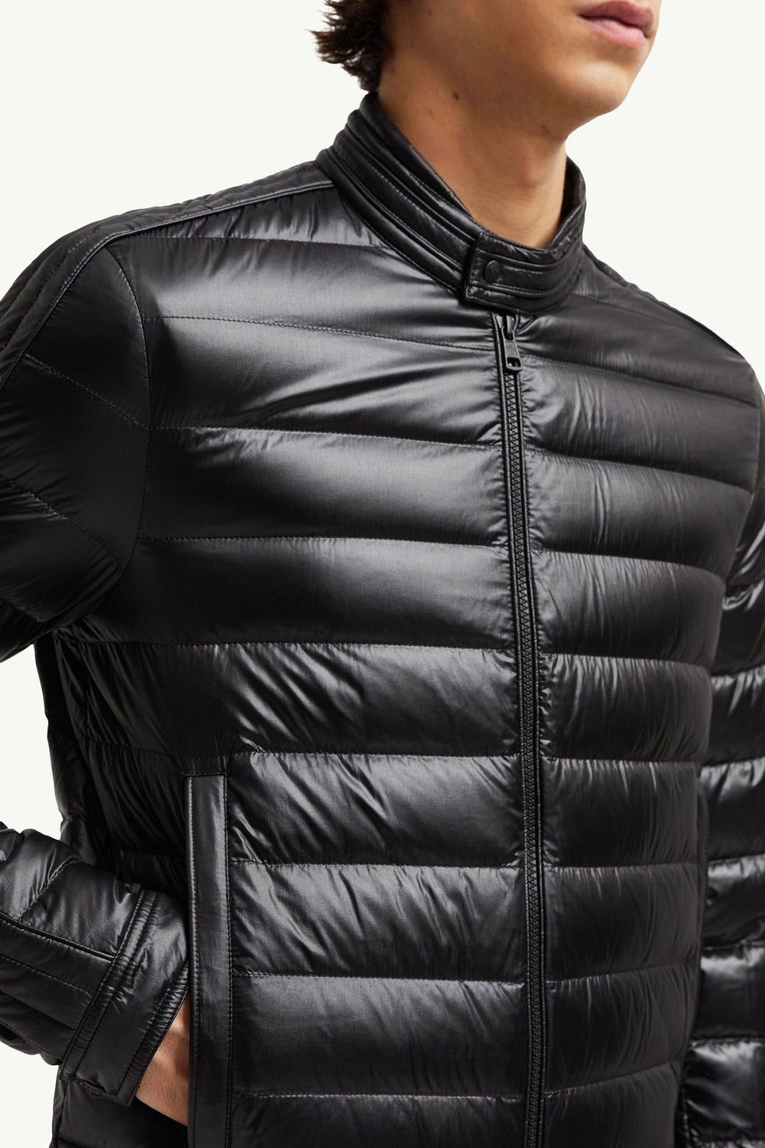 MONCLER - Veste de motard Jacobus Noir - Lothaire