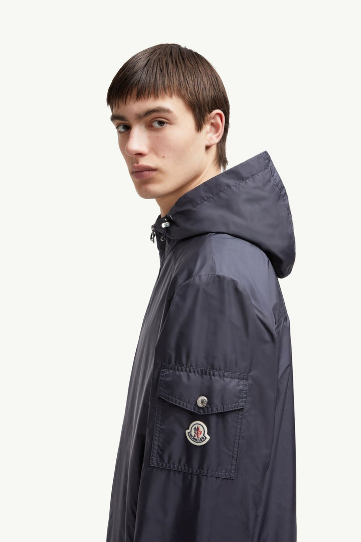 MONCLER - Veste de pluie à capuche Etiache Bleu marine - Lothaire