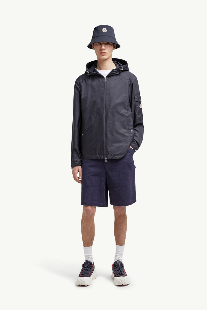 MONCLER - Veste de pluie à capuche Etiache Bleu marine - Lothaire