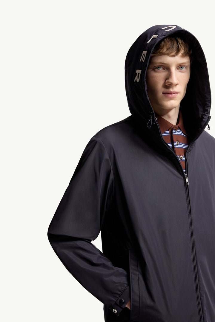 MONCLER - Veste Sassiere à Capuche Bleu foncé - Lothaire