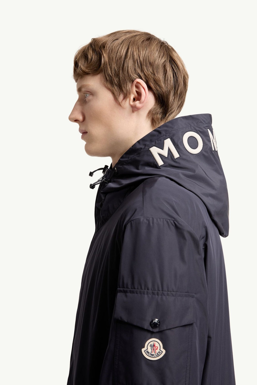 MONCLER - Veste Sassiere à Capuche Bleu foncé - Lothaire