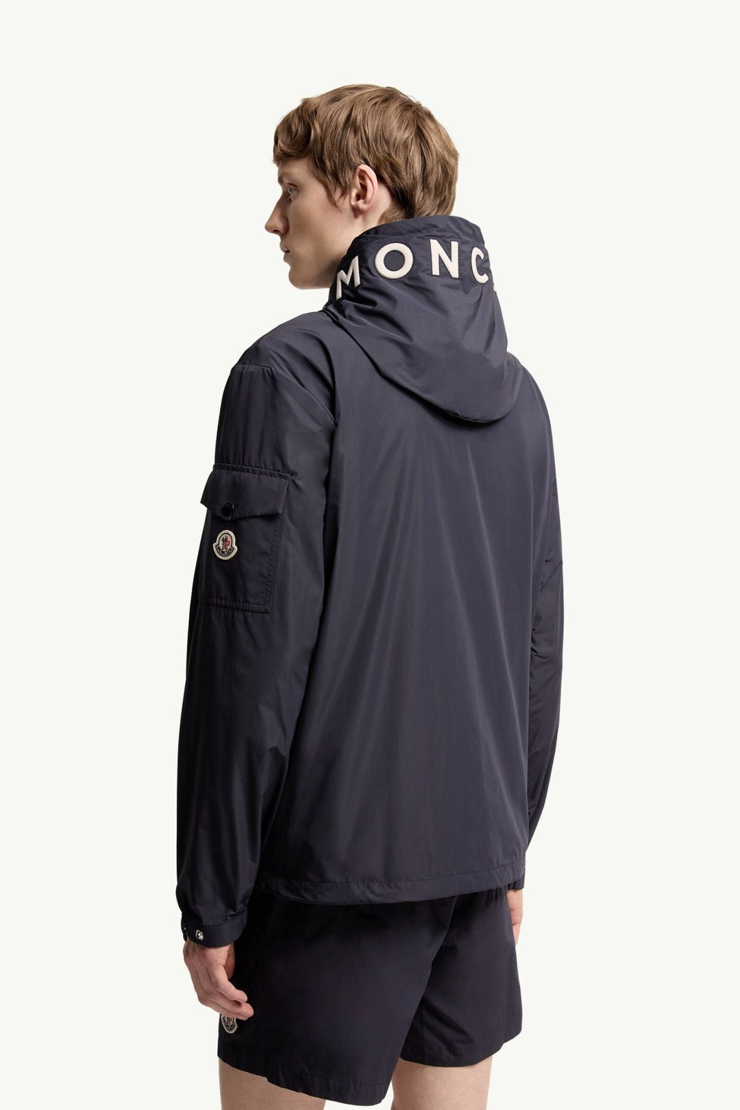 MONCLER - Veste Sassiere à Capuche Bleu foncé - Lothaire