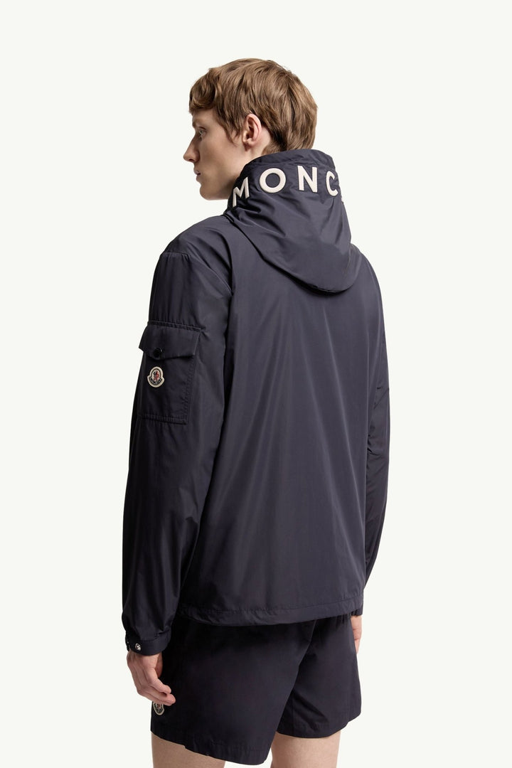 MONCLER - Veste Sassiere à Capuche Bleu foncé - Lothaire