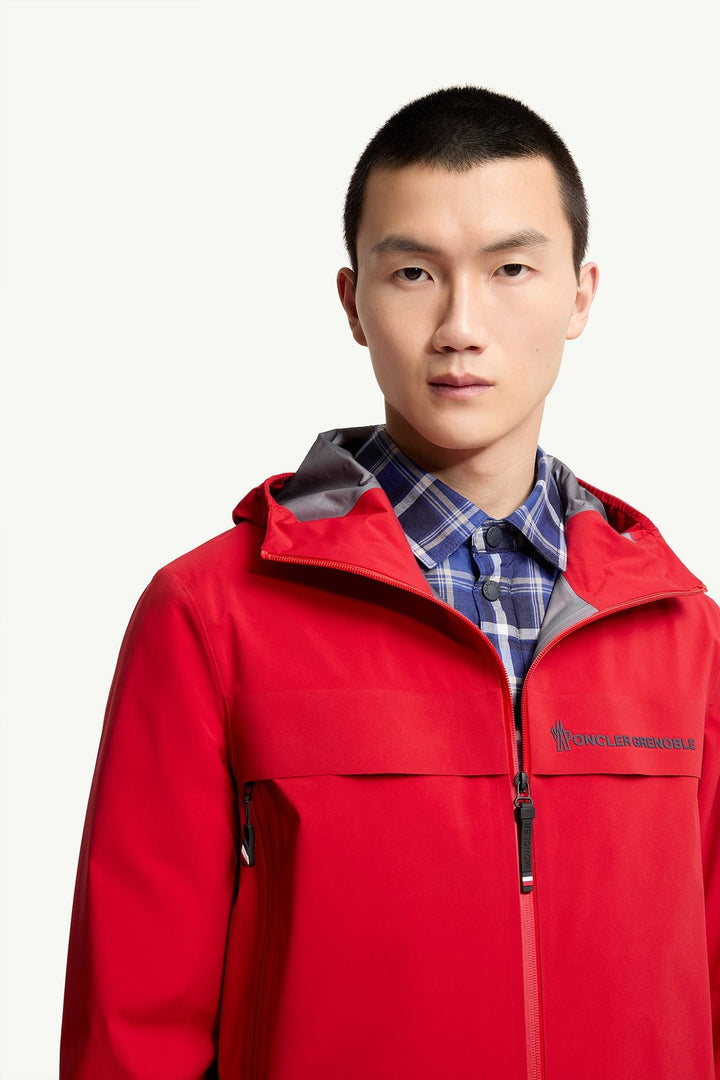 MONCLER - Veste Shipton à capuche compressible GORE - TEX® Shell Rouge - Lothaire