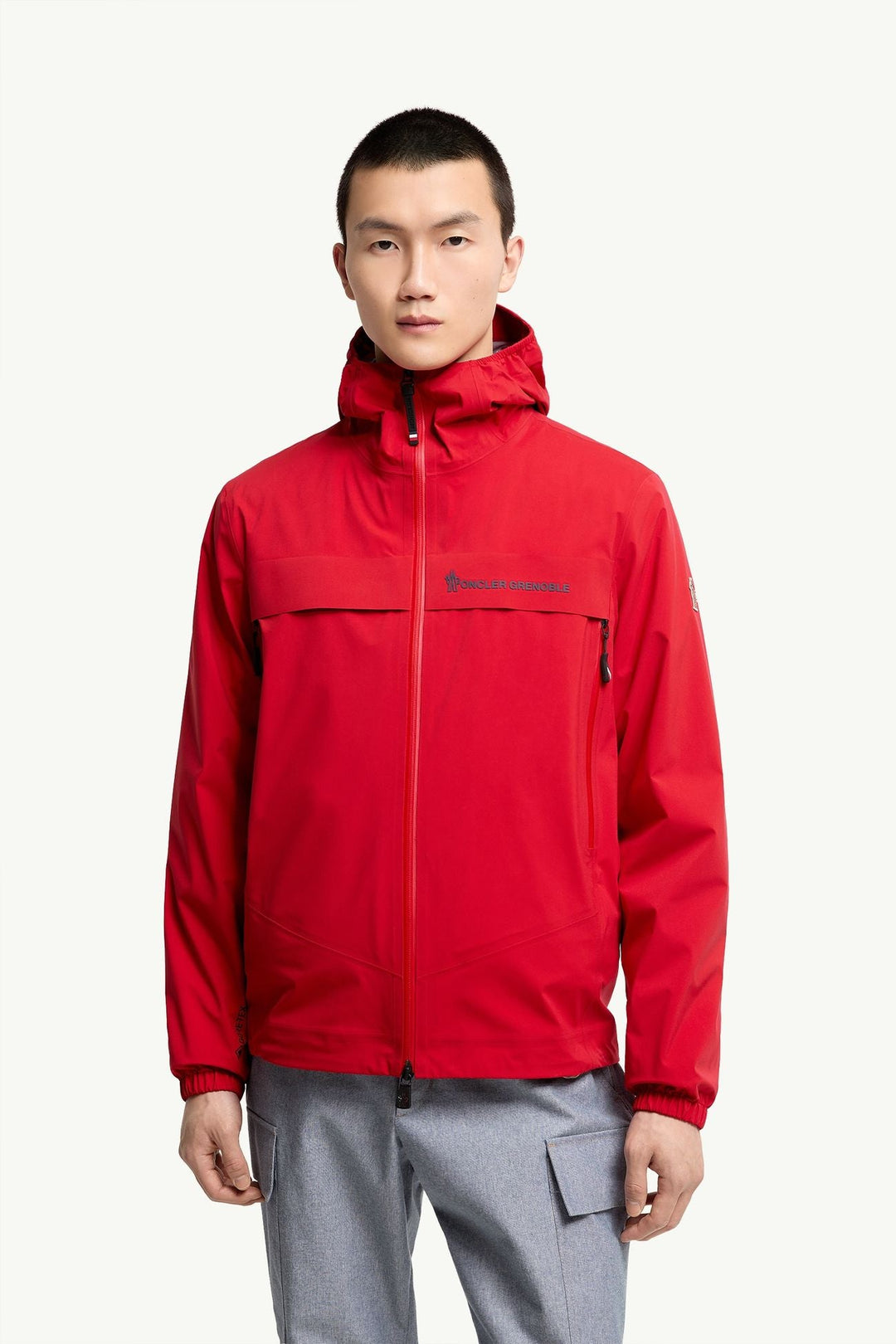 MONCLER - Veste Shipton à capuche compressible GORE - TEX® Shell Rouge - Lothaire