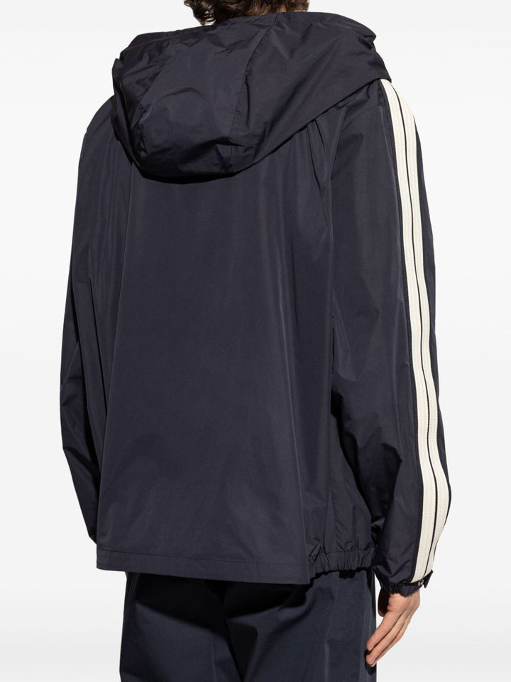 MONCLER - Veste zippée à manches rayées bleu marine - Lothaire