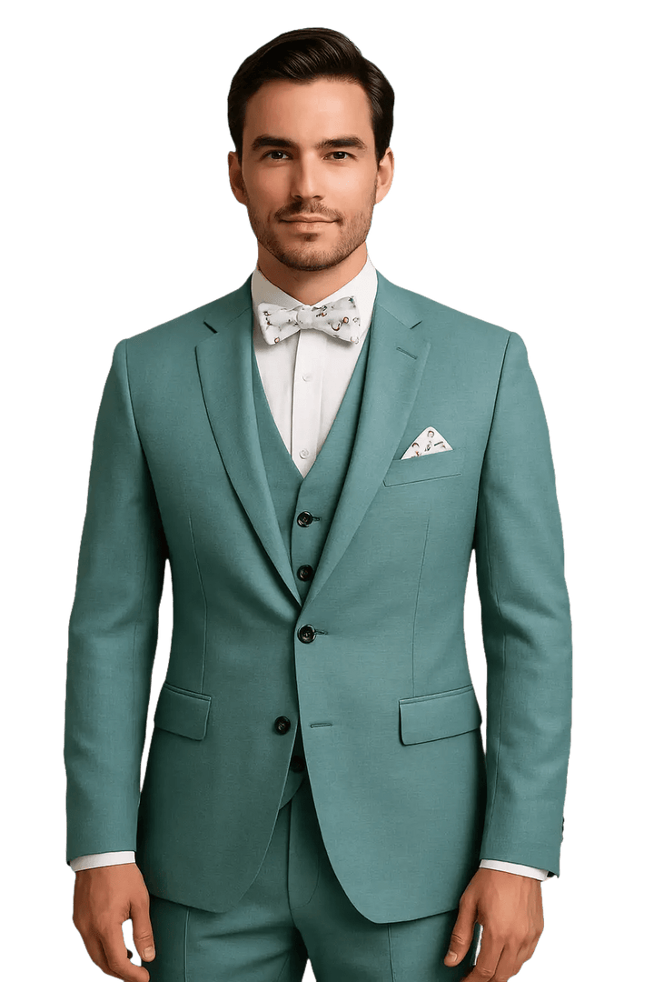 MONSIEUR HECTOR - Costume de Cérémonie Vert Amande - Lothaire