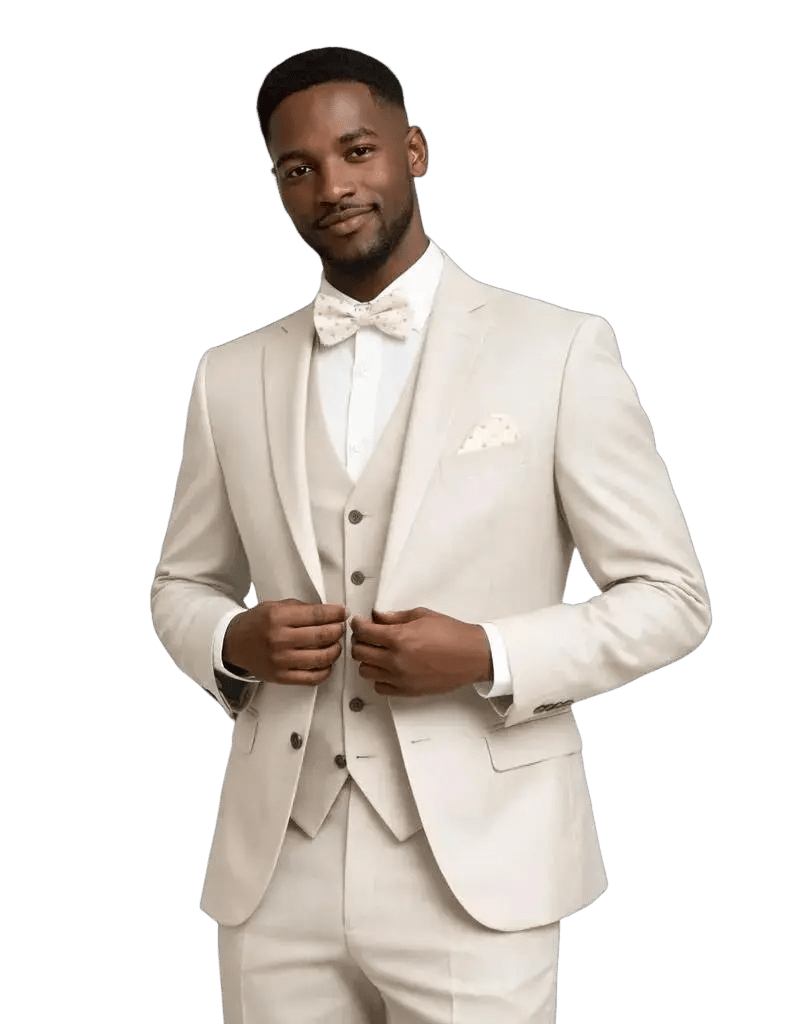 MONSIEUR HECTOR - Costumes 3 pièces - Modèle Louis, coloris beige - Lothaire