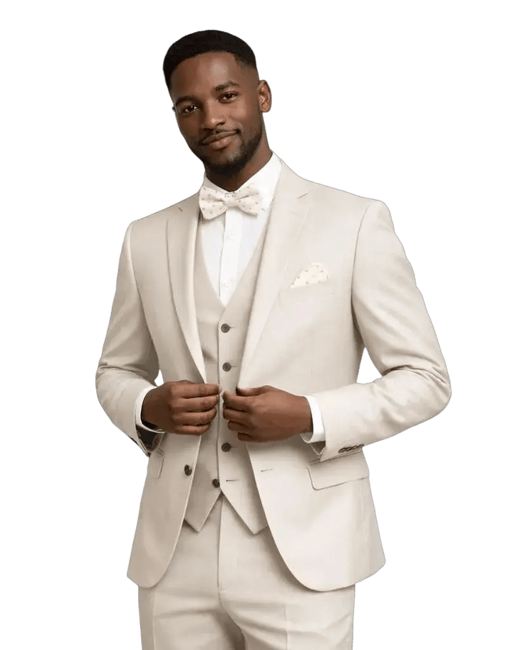 MONSIEUR HECTOR - Costumes 3 pièces - Modèle Louis, coloris beige - Lothaire