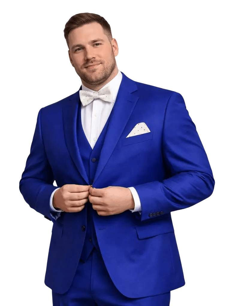 MONSIEUR HECTOR - Costumes 3 pièces - Modèle Louis, coloris bleu électrique - Lothaire